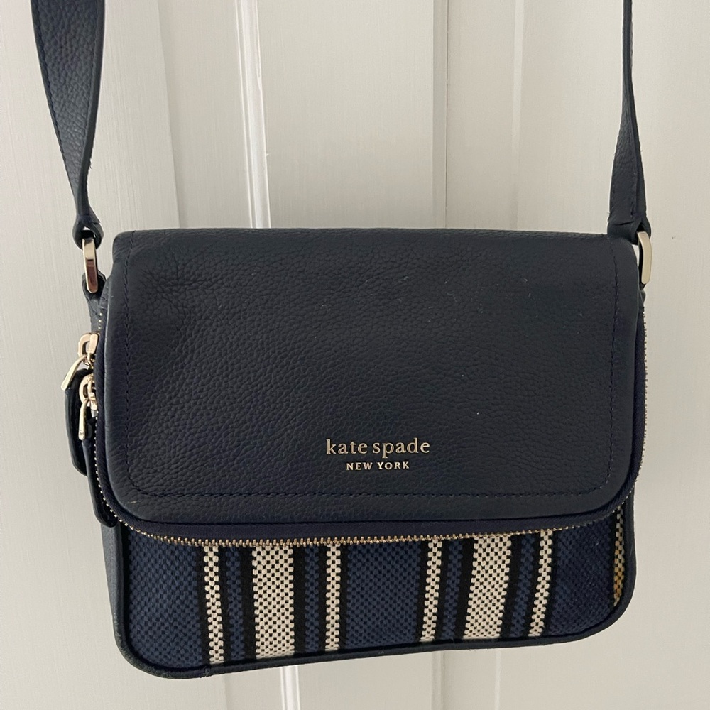 Kate Spade Navy Stripe Crossbody Bag